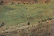 Fernand Khnopff In Fosset.Grass oil painting